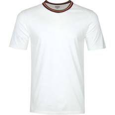 Paul Smith T-Shirt Bandes Colorées Sur Col Men White