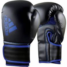 Adidas Boxningshandskar Kampsportshandskar Adidas Unisex – Erwachsene Hybrid Boxhandschuhe, Schwarz/Blau, oz