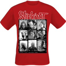 Slipknot Grid Photo T-Shirt - Red