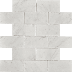 Tiles Altair Burgos Carrara Marble Rectangle Mosaic Floor and Wall Tile 11