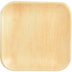 Disposable Plates Pure Palm Leaf Light Brown 25-pack