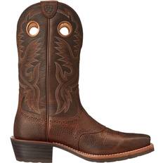 Brown - Men Sport Shoes Ariat Heritage Roughstock Western Boot M - Brown Oiled Rowdy