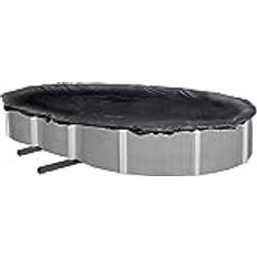 Swimming Pools & Accessories Blue Wave Oval Rugged Mesh Above Ground Winter Pool Cover Black