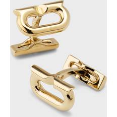 Golden Manschettenknöpfe Ferragamo Gold Gancini Cufflinks ORO GIOVE UNI