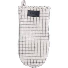 Ernst Oven Glove Checked Natural Black Pot Holders Beige, Black, White