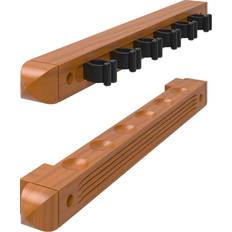 Table Sports Fat Cat 2-Piece Wall Mounted Hardwood Billiard Pool Cue Rack