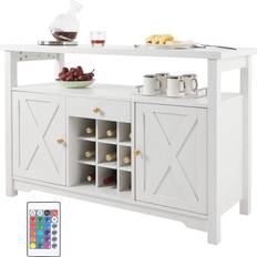 VEVOR Industrial Bar White Mueble Bar 119.4x80cm