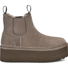 Women - Wool Chelsea Boots UGG Neumel Platform - Smoke Plume