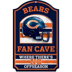 WinCraft Chicago Bears Sign 11x17 Wood Fan Cave