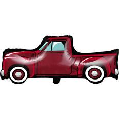 Creative Converting Pack of 10 Red Metallic Vintage Truck Party Balloons