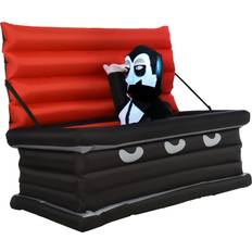 Party Supplies Homcom Vampire Giant Coffin Outdoor LED Waterproof Yard Inflatable 2.6