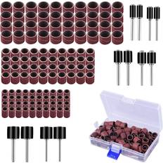 Power Tool Accessories Austor 132 pieces sanding drum set with free box including original version