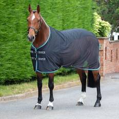 Equestrian Shires Tempest Original Fleece/Mesh Cooler, Black 5.6 Black