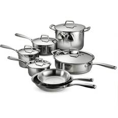 Tramontina stainless steel cookware set Tramontina Gourmet Prima 12 Cookware Set with lid