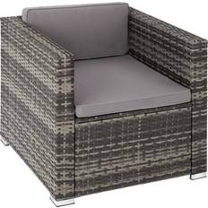 tectake Rattan armchair Lignano Lounge Chair
