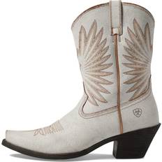 Ariat Women's Goldie Western Boots - Distressed White Leather