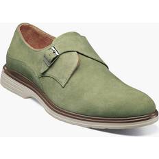 Green Monks Stacy Adams Shoes Taylen Plain Toe Monk Strap Pistachio