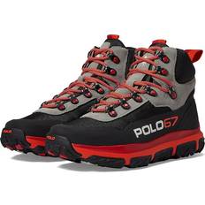 Polo Ralph Lauren Men Sport Shoes Polo Ralph Lauren Black & Gray 300 Mid Boots BLACK/GREY