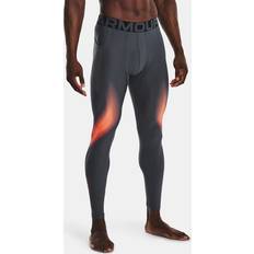 Grey - Men Tights Under Armour Heatgear Novelty Leggings Grey Man