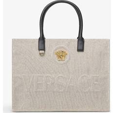 Versace Taschen Versace Tote La Medusa aus Canvas Beige Einheitsgröße