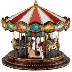 Figurines Mr. Christmas Marquee Deluxe Carousel Box Musical Animated Decoration Figurine