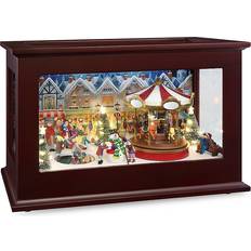 Interior Details Mr. Christmas 13" Heirloom Music Box Figurine