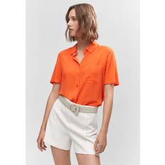 Mango Femme Hauts Mango Moss Short Sleeve Blouse