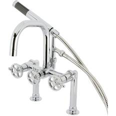 Tub & Shower Faucets Kingston Brass AE840.CG Fuller Deck Polished Chrome