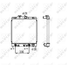 Computerkoeling NRF Radiateur Aluminium 350 348 26 Koelribben