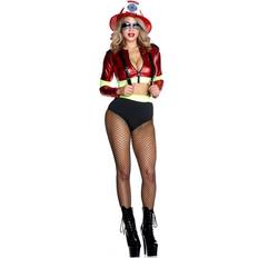 Forplay Sexy Firefighter Costume Women Black/Yellow/Red