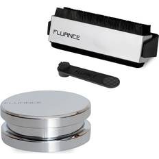 Turntables Fluance vinyl accessories, record and stylus anti-static brushes, record weight