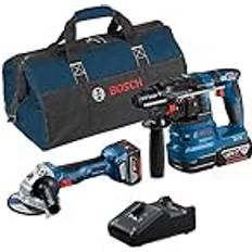 Bosch Combo Kit 2-tlg. 18V: Gws 18V-7+GBH 18V-22+2x Akku 4.0