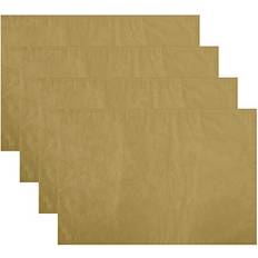 Elrene Fashions Poinsettia Jacquard Holiday Count Place Mat Gold