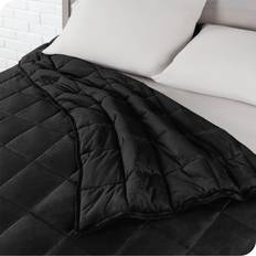 Weight Blankets Bare Home Sensory Fleece Weight Blanket Black