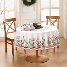 Rojo Manteles Elrene Winter Holiday Berry Fabric Tablecloth 102 x 60 Mantel Rojo