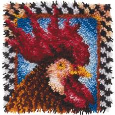 Latch Hook Kits Needlework Kits WonderArt Rooster Latch Hook Kit