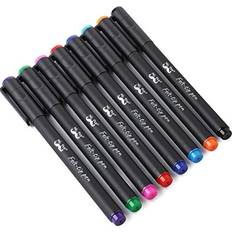 Black Touch Pen Mr. Pen 8pk felt tip fast dry, no smear, colored journaling