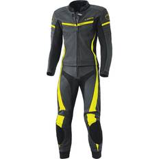 Held Spire Leather Suit - Black/Neon-Yellow