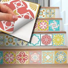 Walplus 6 Malia Colourful Tiles Mix Stickers