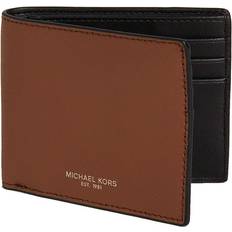 PVC Plånböcker Michael Kors Jet Set Men S Bi-Fold Wallet 2-Fold Tan/Black