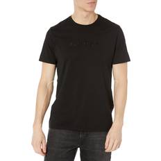 Guess Men T-shirts Guess Embroidered Logo Tee Black