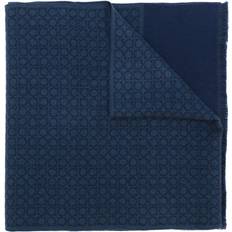 Ferragamo Navy & Blue Gancini Scarf BLU UNI