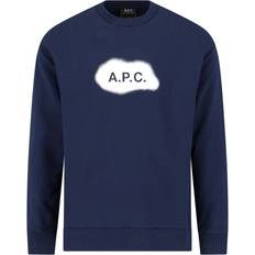 A.P.C. Navy Printed Sweatshirt IAK DARK NAVY