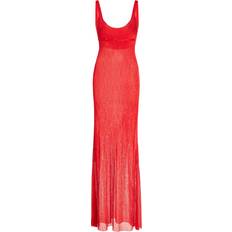 Jacquemus Oranger Rib-knitted Recycled-blend Maxi Dress