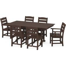 Patio Furniture Polywood Lakeside 7-Piece Farmhouse Patio Dining Set