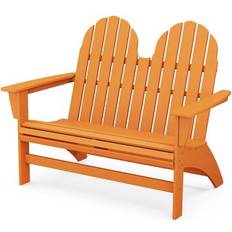 Orange Garden Benches Polywood Vineyard 48"" Adirondack Garden Bench