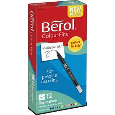 Berol Colourfine Pen Markers 12pcs