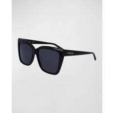 Ferragamo Unisex Solglasögon Ferragamo SF 1102S 001 Solglasögon Acetat - Svart
