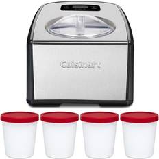 Ice Cream Makers Cuisinart Ice Cream Maker with Compressor with Paper Food Cup 8 Oz. 25 Pack