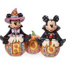 Mouse Figurines Mickey Mouse and Minnie Mouse Glow-in-the-Dark Halloween Figure by Jim Shore